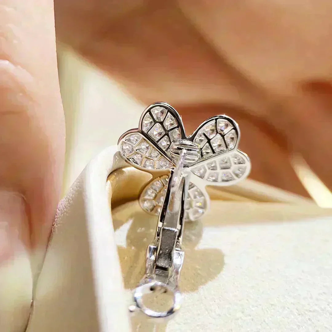 [Lumina]CLOVER COMOS DIAMOND EARRINGS SILVER