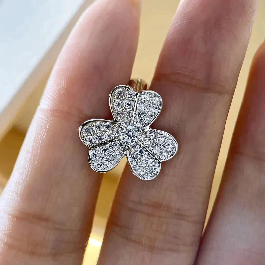 [Lumina]CLOVER COMOS DIAMOND EARRINGS SILVER