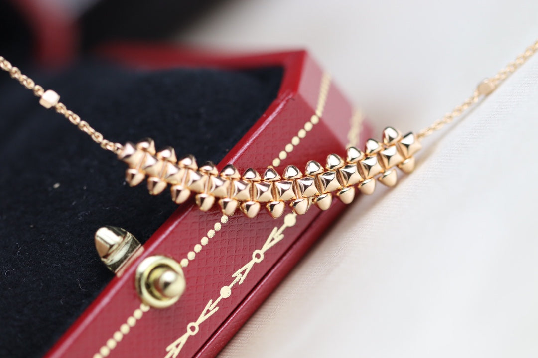 [Lumina]CLASH PINK GOLD NECKLACE