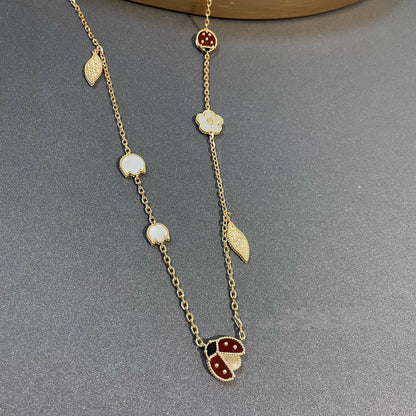 [Lumina]LUCKY SPRING 15 MOTIFS GOLD NECKLACE
