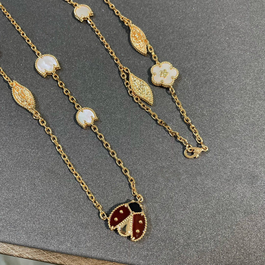 [Lumina]LUCKY SPRING 15 MOTIFS GOLD NECKLACE