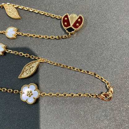 [Lumina]LUCKY SPRING 15 MOTIFS GOLD NECKLACE