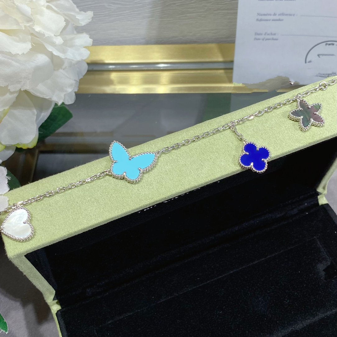 [Lumina]LUCKY SPRING SILVER BRACELET 4 MOTIF