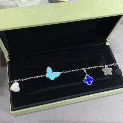 [Lumina]LUCKY SPRING SILVER BRACELET 4 MOTIF