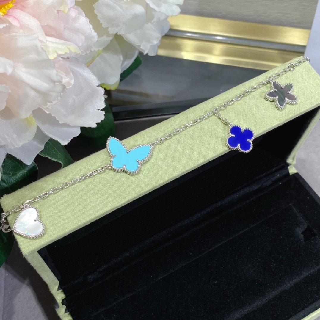 [Lumina]LUCKY SPRING SILVER BRACELET 4 MOTIF