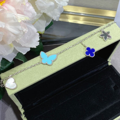 [Lumina]LUCKY SPRING SILVER BRACELET 4 MOTIF