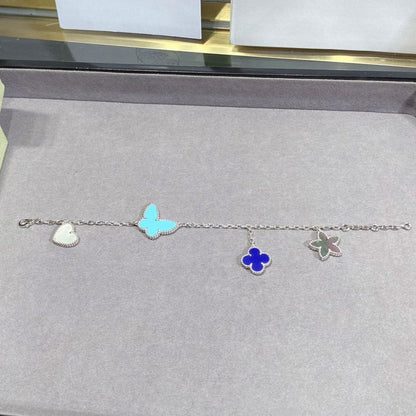 [Lumina]LUCKY SPRING SILVER BRACELET 4 MOTIF