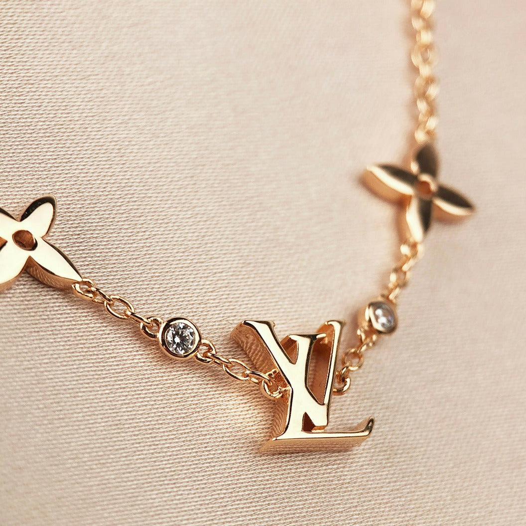 [Lumina]STAR AND SUN 7 MOTIFS GOLD BRACELET