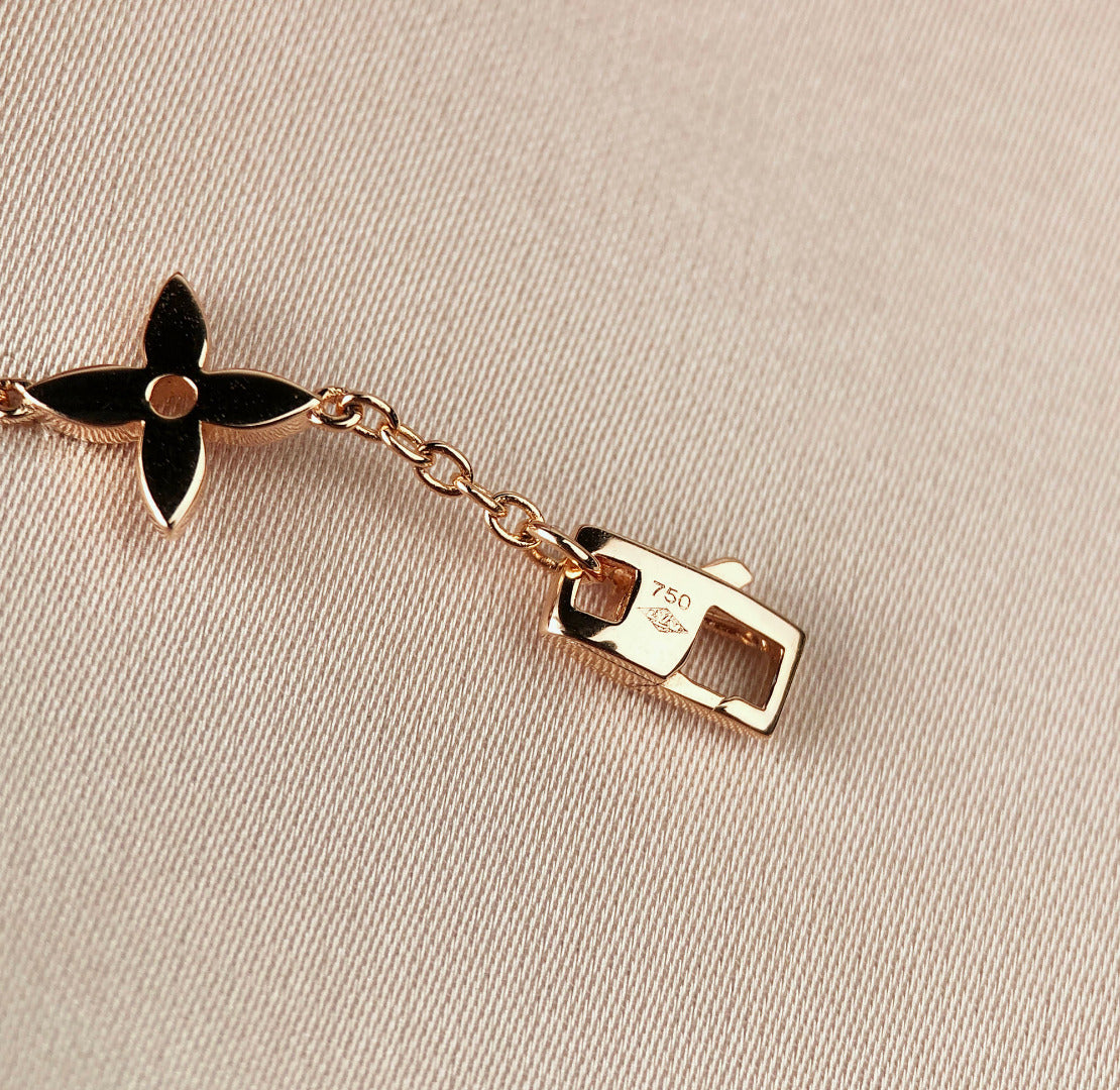[Lumina]STAR AND SUN 7 MOTIFS GOLD BRACELET