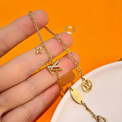 [Lumina]LOGO STAR MOTIF GOLD BRACELET