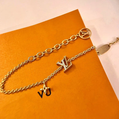 [Lumina]LOGO STAR MOTIF GOLD BRACELET