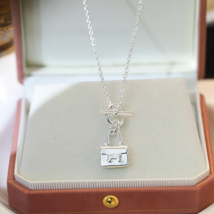 [Lumina]POP H PEDANT SILVER NECKLACE