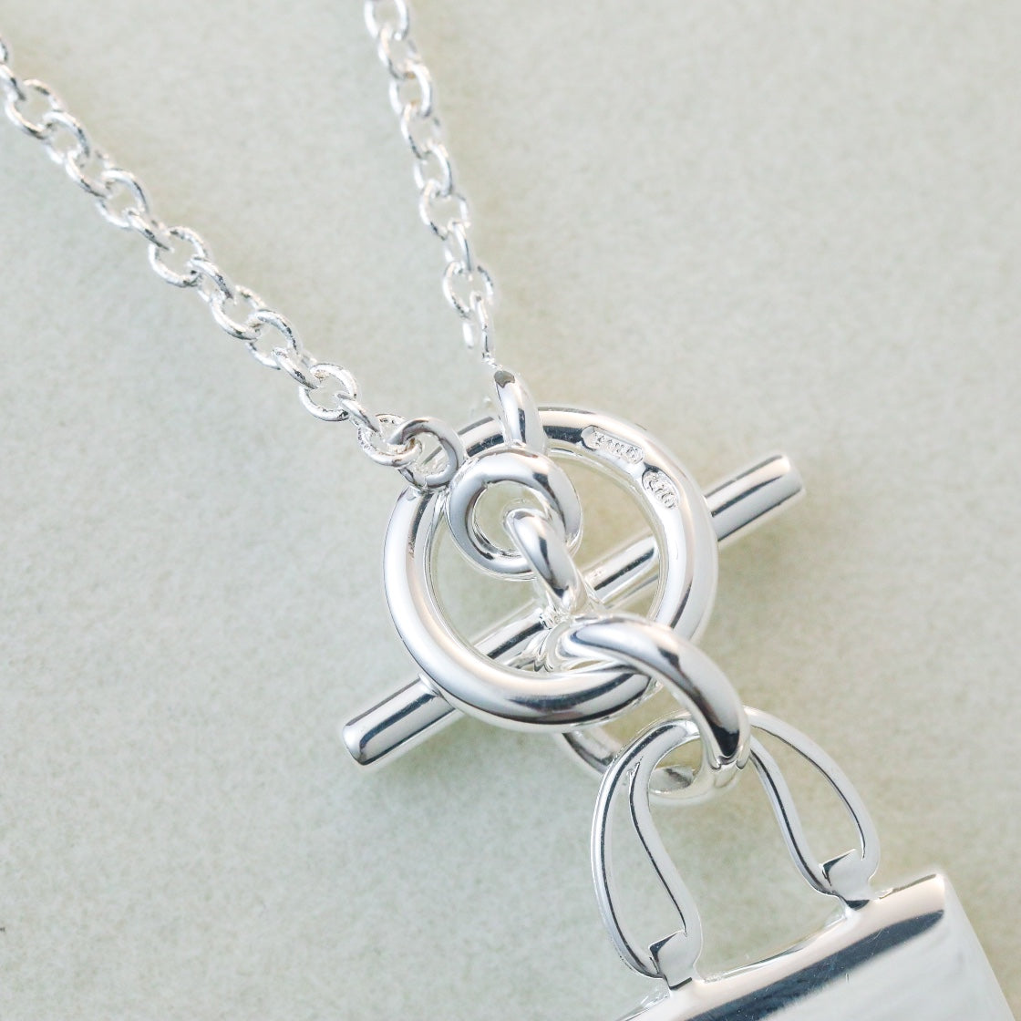 [Lumina]POP H PEDANT SILVER NECKLACE