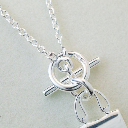 [Lumina]POP H PEDANT SILVER NECKLACE
