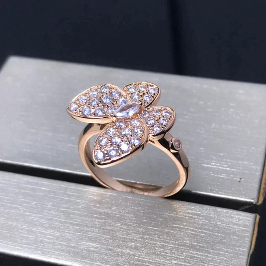 [Lumina]BUTTERFLY PINK GOLD DIAMOND RING