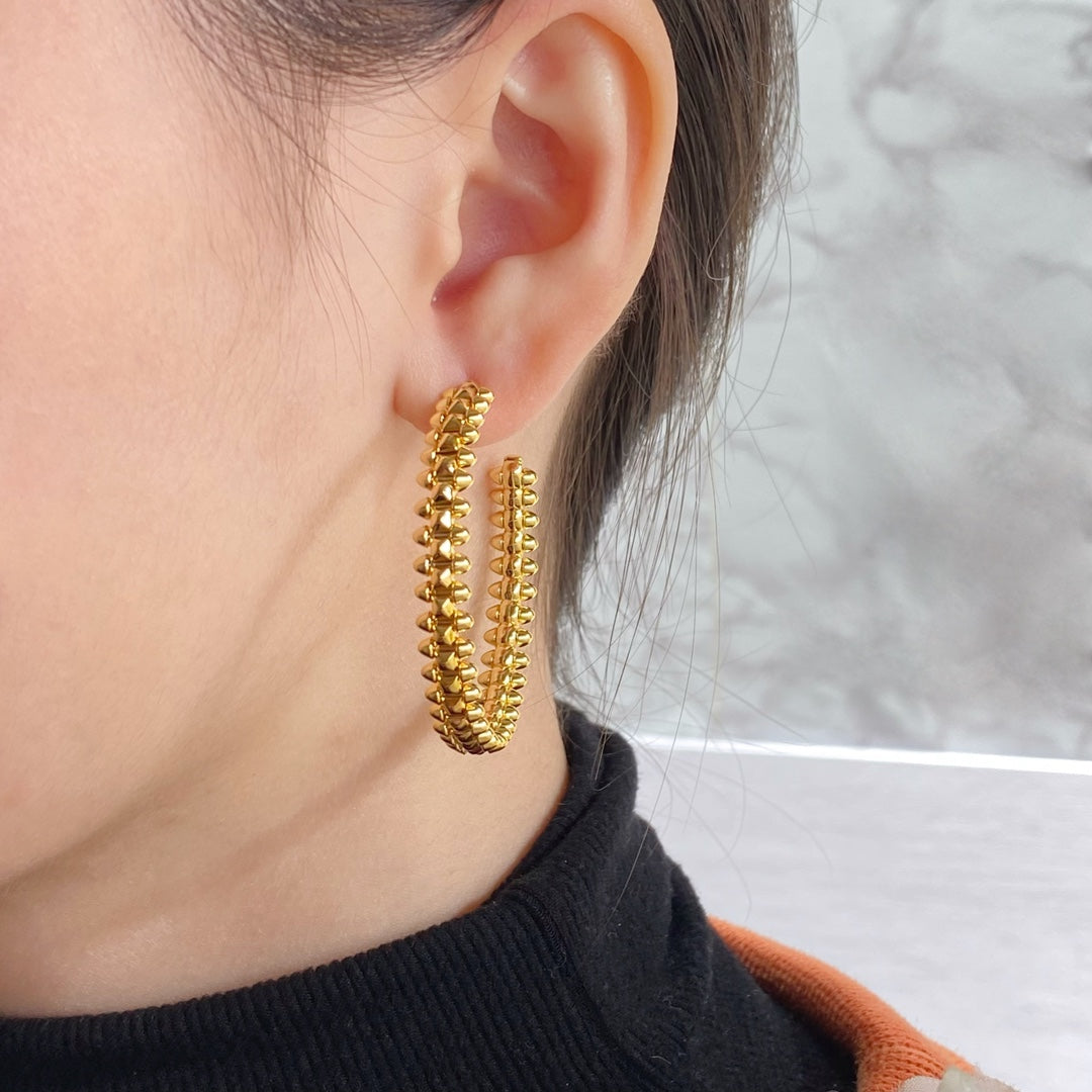 [Lumina]CLASH LARGE HOOP EARRINGS