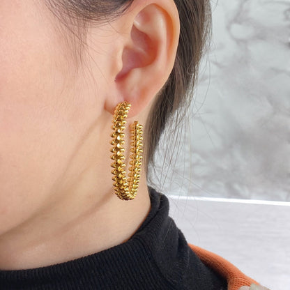 [Lumina]CLASH LARGE HOOP EARRINGS