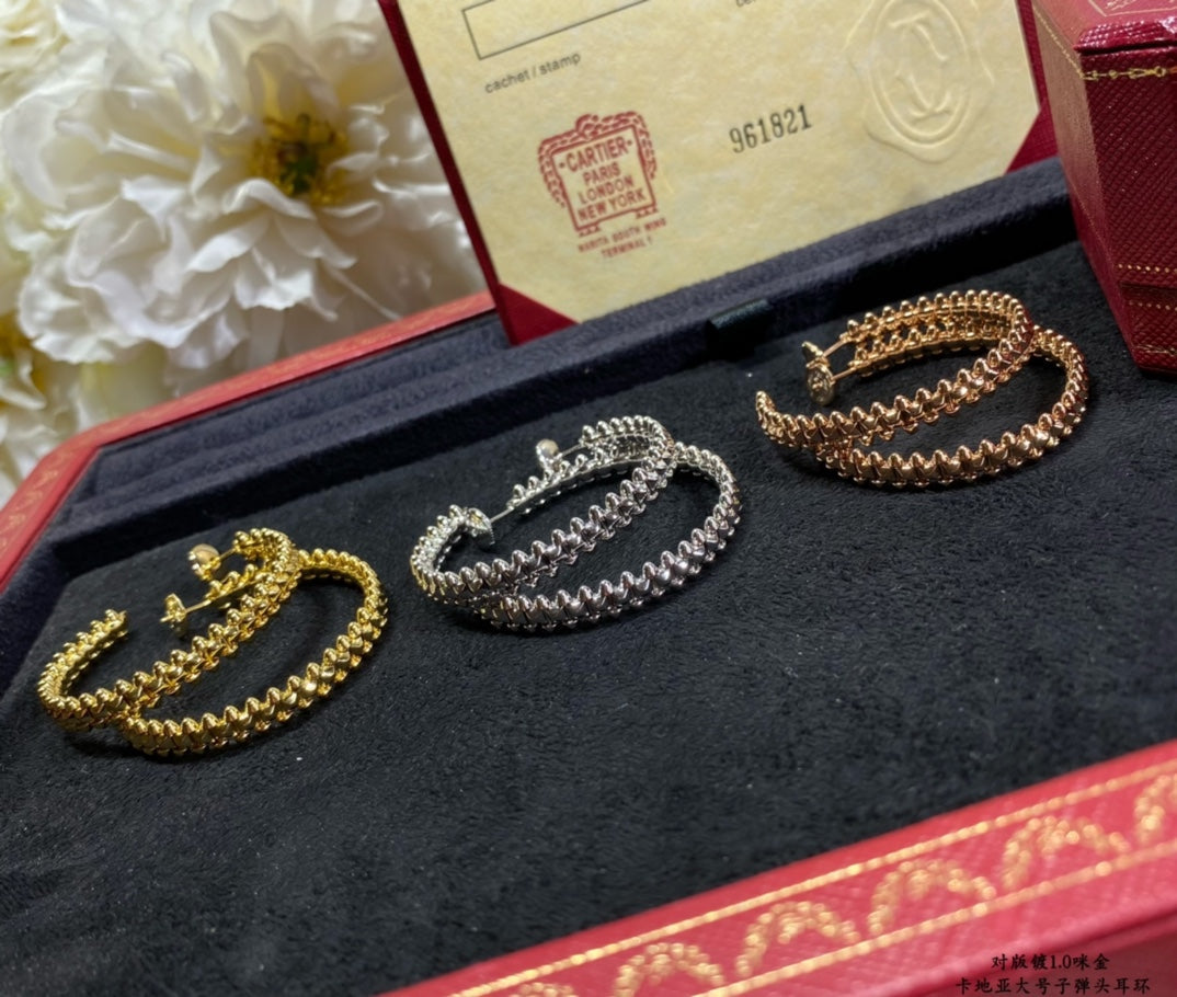 [Lumina]CLASH LARGE HOOP EARRINGS