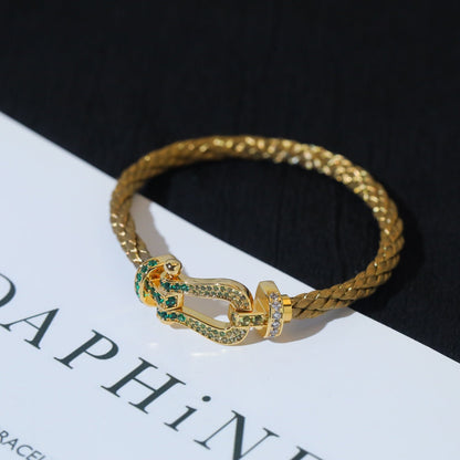 [Lumina]FORCE 10 GOLD GREEN DIAMOND PAVED