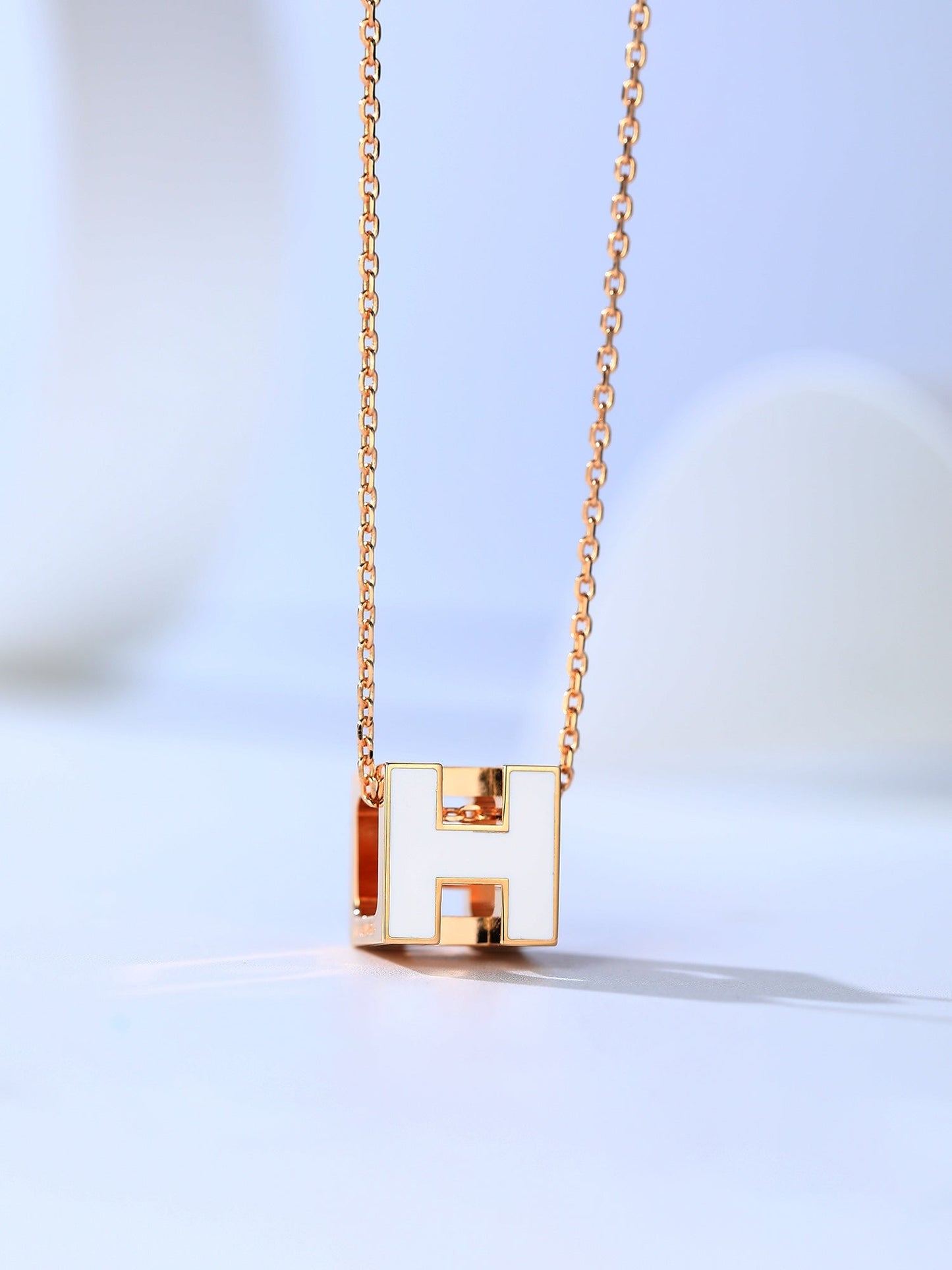 [Lumina]H CAGE PINK GOLD NECKLACE