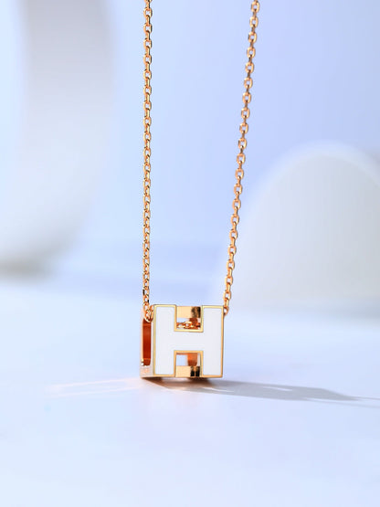 [Lumina]H CAGE PINK GOLD NECKLACE