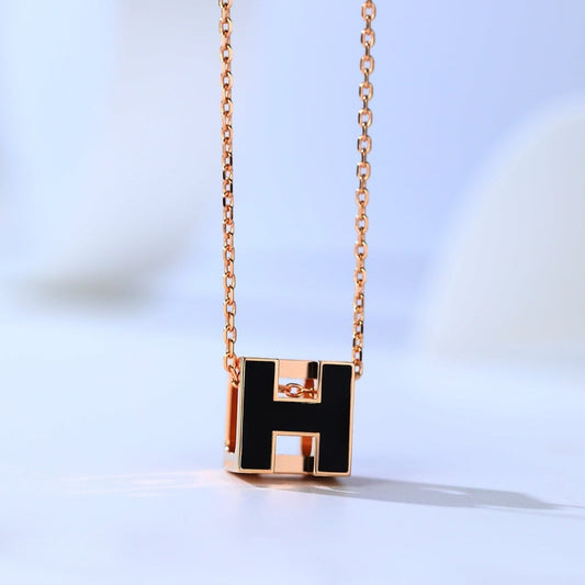 [Lumina]H CAGE PINK GOLD NECKLACE