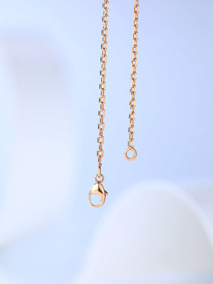 [Lumina]H CAGE PINK GOLD NECKLACE