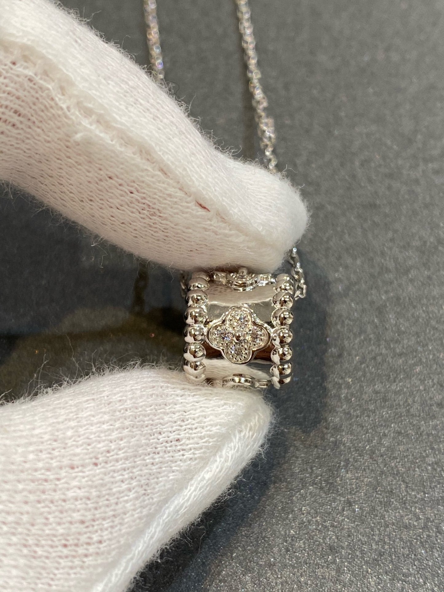 [Lumina]PERLEE PEDANT SIVLER DIAMOND NECKLACE