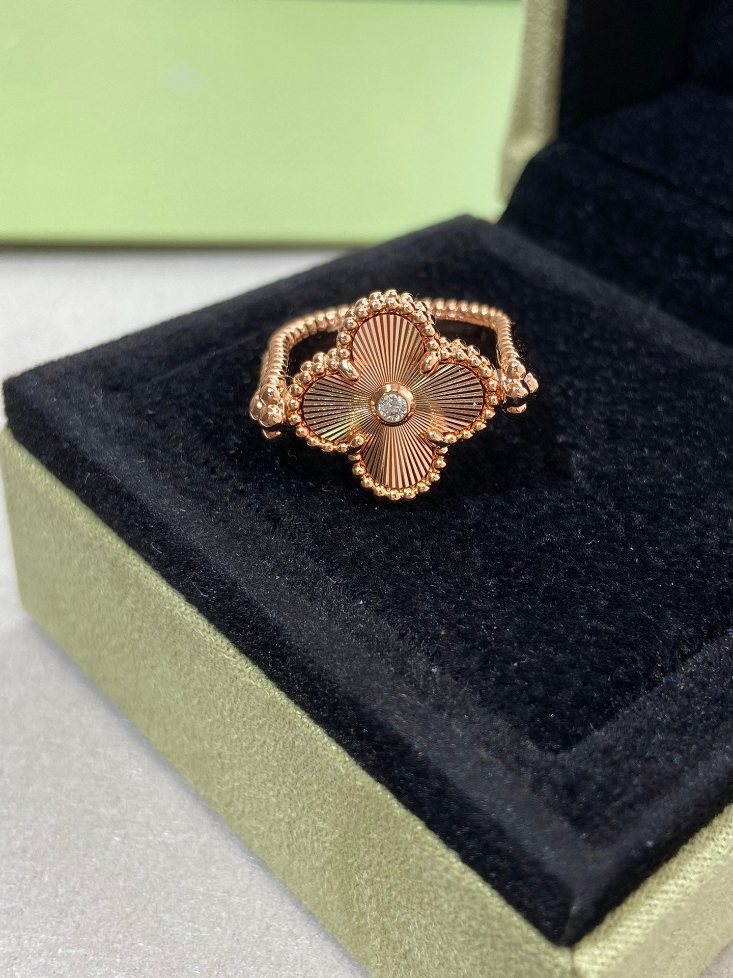 [Lumina]CLOVER RIVERSIBLE Lumina GOLD RING