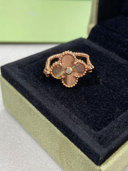 [Lumina]CLOVER RIVERSIBLE Lumina GOLD RING