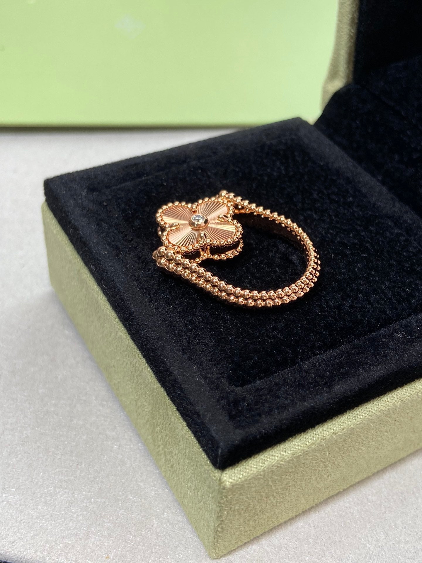 [Lumina]CLOVER RIVERSIBLE Lumina GOLD RING
