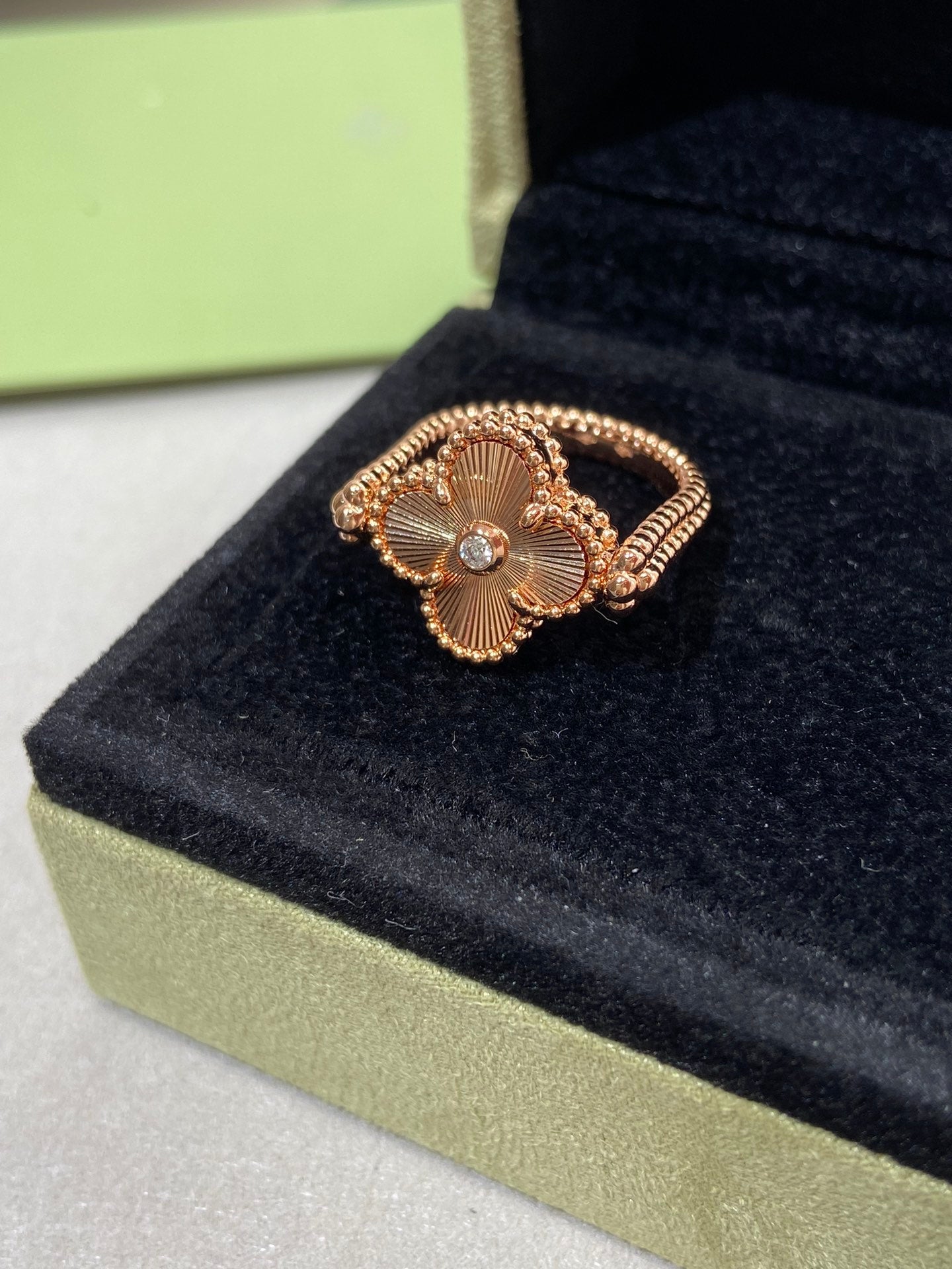 [Lumina]CLOVER RIVERSIBLE Lumina GOLD RING