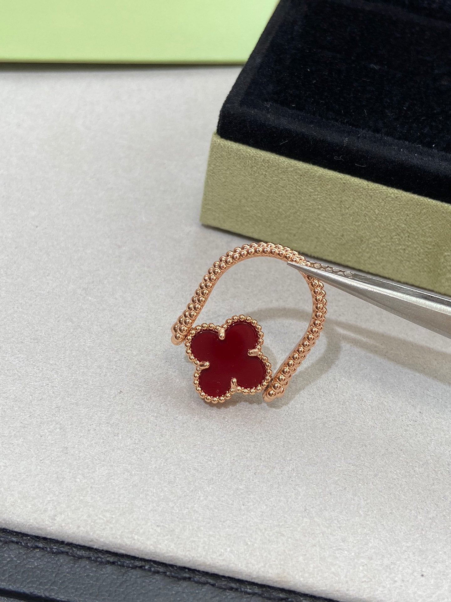 [Lumina]CLOVER RIVERSIBLE Lumina GOLD RING