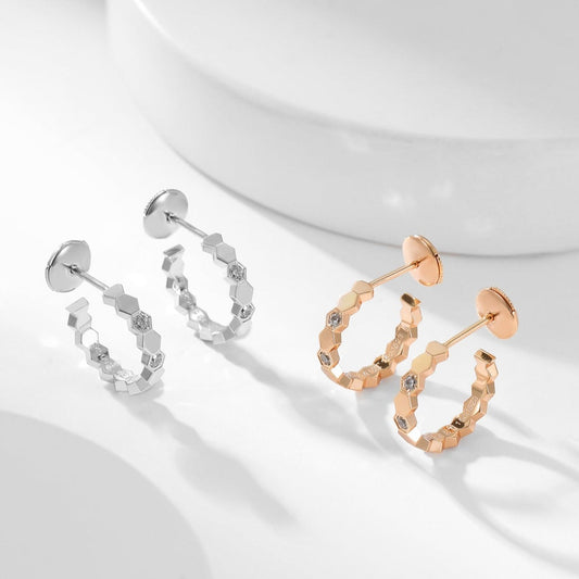 [Lumina]BEE LOVE DIAMOND HOOP EARRINGS