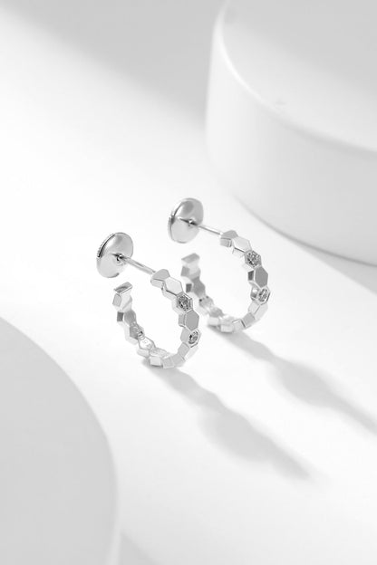 [Lumina]BEE LOVE DIAMOND HOOP EARRINGS