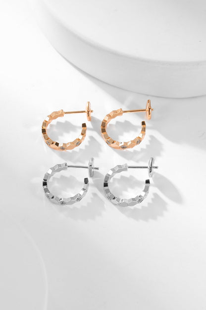 [Lumina]BEE LOVE DIAMOND HOOP EARRINGS