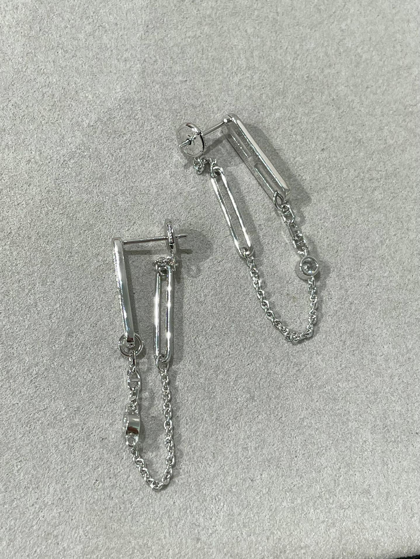 [Lumina]CHAINE CHAOS DIAMOND DROP EARRINGS