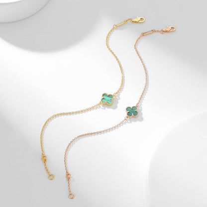 [Lumina]CLOVER BRACELET MALACHITE 1 MOTIF