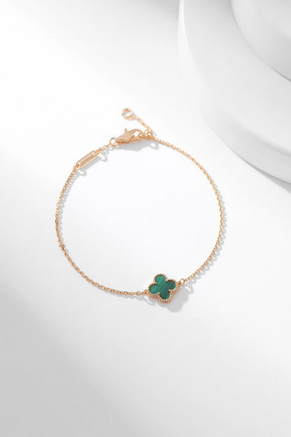 [Lumina]CLOVER BRACELET MALACHITE 1 MOTIF