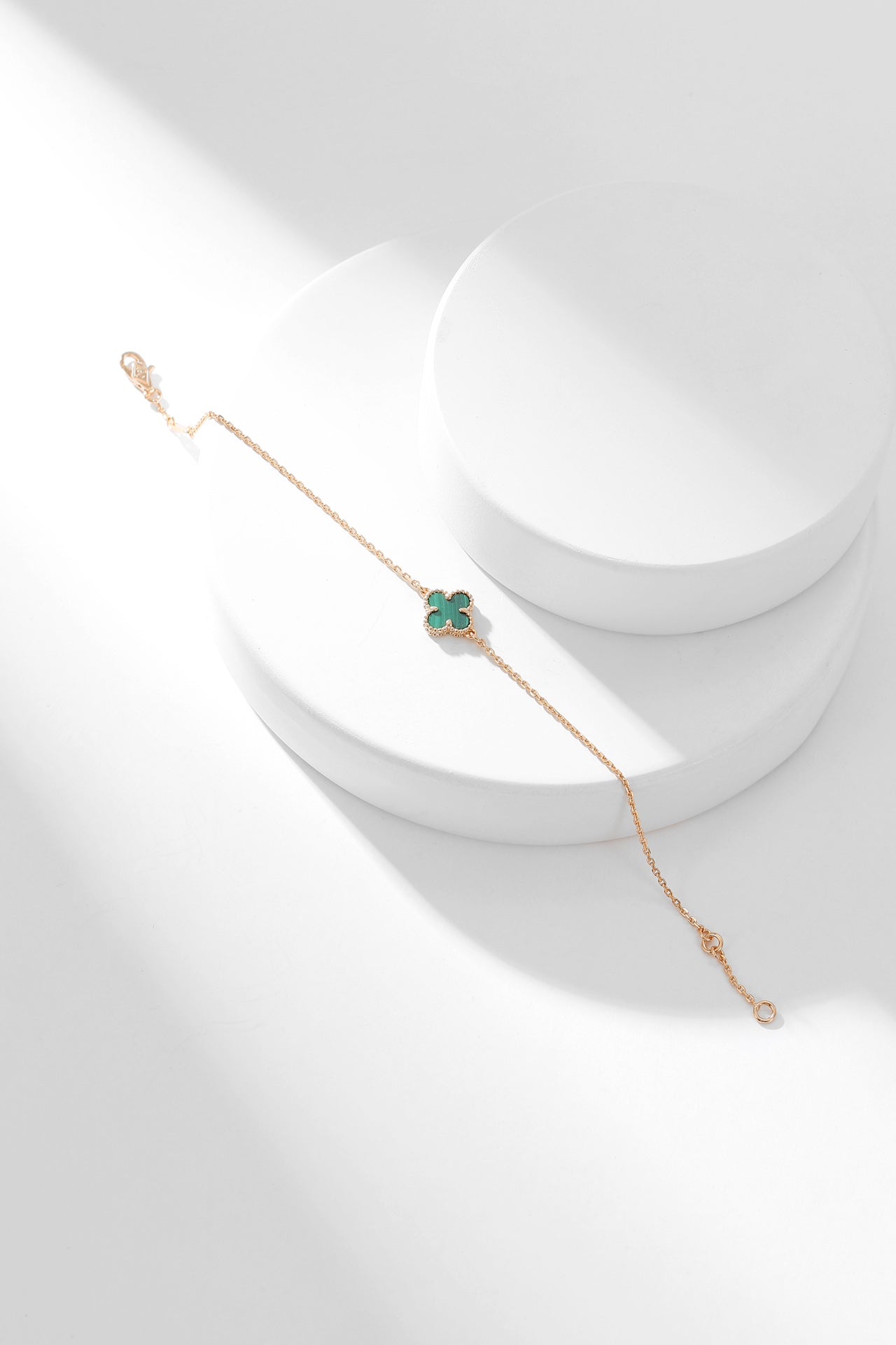 [Lumina]CLOVER BRACELET MALACHITE 1 MOTIF
