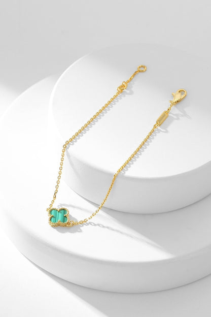 [Lumina]CLOVER BRACELET MALACHITE 1 MOTIF