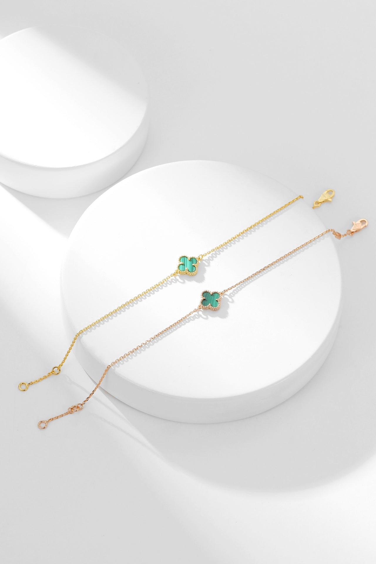 [Lumina]CLOVER BRACELET MALACHITE 1 MOTIF
