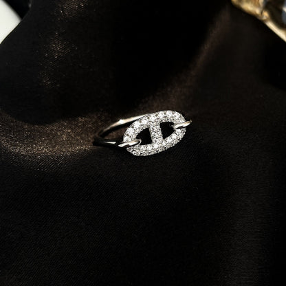 [Lumina]RONDE SMALL SILVER DIAMOND RING