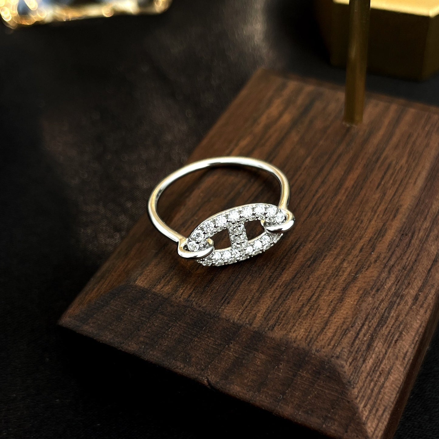 [Lumina]RONDE SMALL SILVER DIAMOND RING