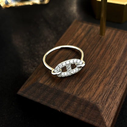 [Lumina]RONDE SMALL SILVER DIAMOND RING