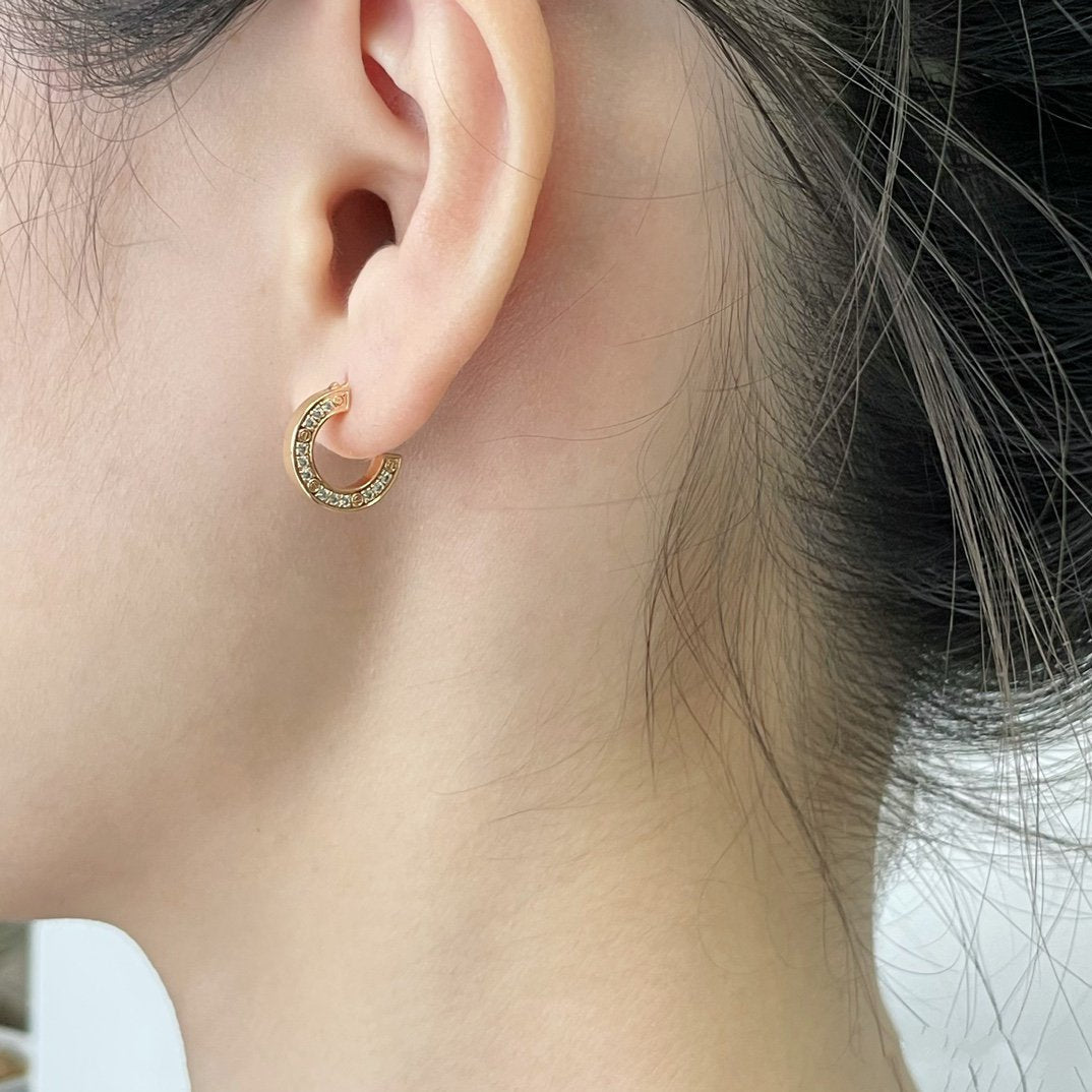 [Lumina]LOVE DIAMOND EARRINGS