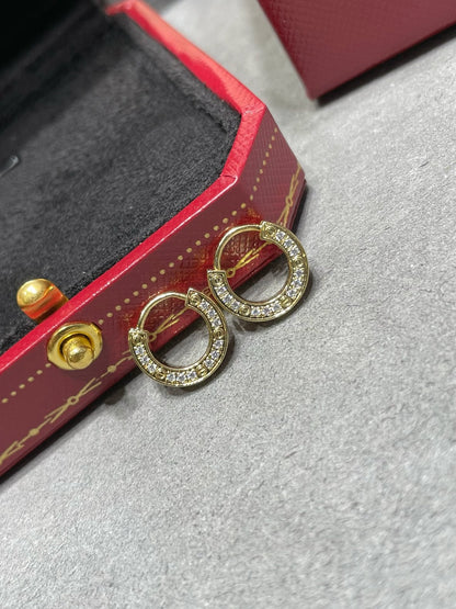 [Lumina]LOVE DIAMOND EARRINGS