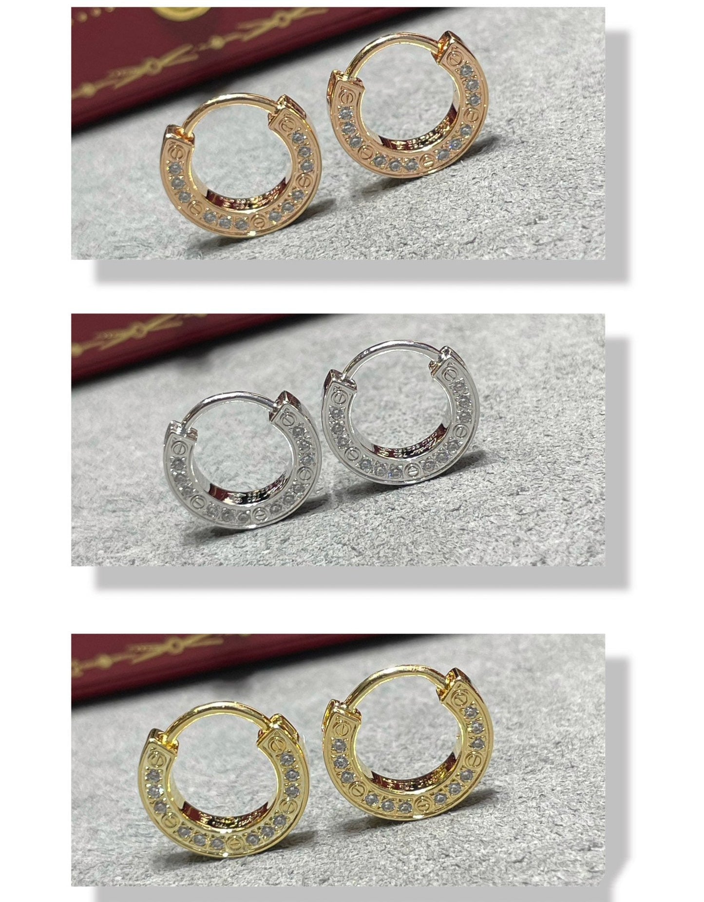 [Lumina]LOVE DIAMOND EARRINGS