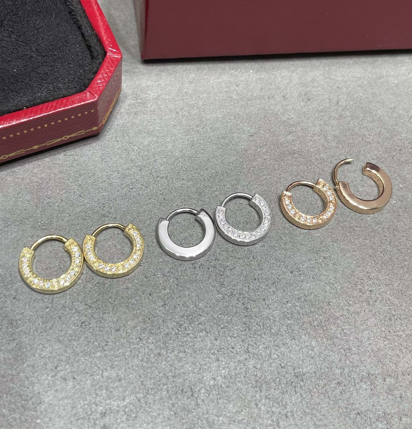 [Lumina]LOVE DIAMOND EARRINGS