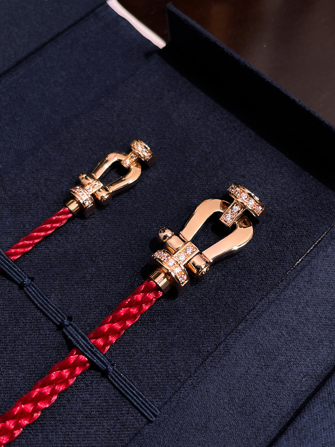 [Lumina]FORCE 10 HALF DIAMOND PINK GOLD RED CORDERI LARGE AND MEDIUM MODEL